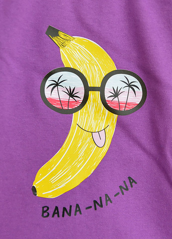 Фиолетовая летняя футболка Blanka
