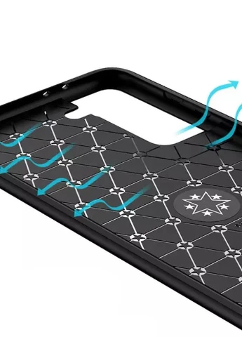 TPU чохол ColorRing під магнітний тримач (opp) для Samsung Galaxy S21 + Чорний / Червоний (is_00000042205_3) Deen (238479383)