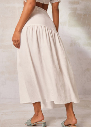 Белая кэжуал с абстрактным узором юбка PrettyLittleThing