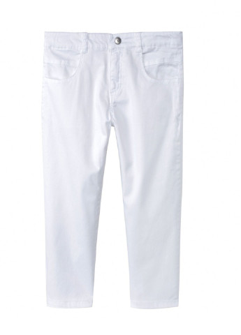Белые кэжуал демисезонные со средней талией брюки 3 Pommes