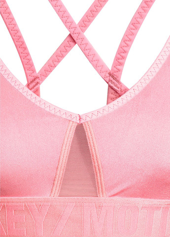 Розово-лиловый топ бюстгальтер H&M без косточек полиэстер
