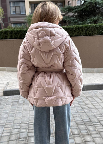 Светло-розовая демисезонная куртка No Brand