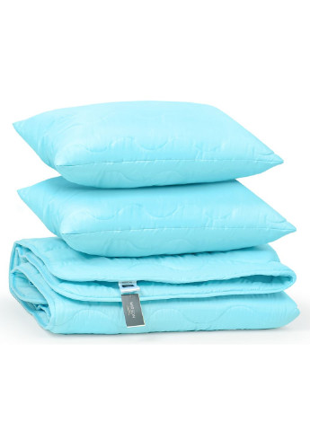 Одеяло MirSon Набор Eco-Soft Всесезонный №1697 Eco Light Blue Одеяло + под (2200002655484) No Brand (254012858)