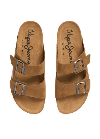 Коричневые кэжуал шлепанцы Pepe Jeans
