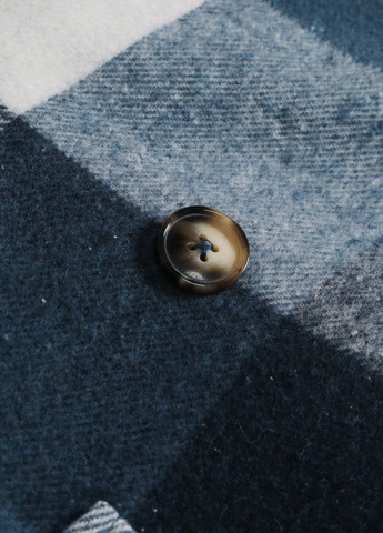 Синє зимнє Пальто двобортне SHEIN