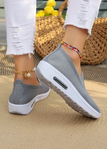 Серые слипоны SHEIN однотонные