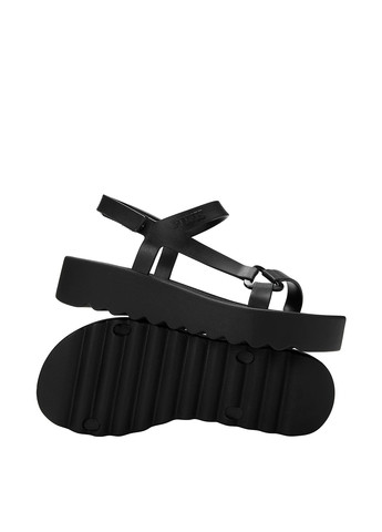 Черные босоножки Victoria's Secret на липучке с логотипом