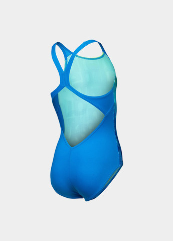 Голубой летний купальник слитный Arena MULTI COLOURS SWIMSUIT V BACK