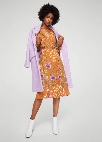 Коричнева кежуал сукня Mango