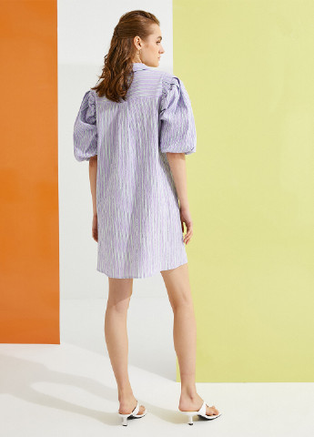 Світло-лілова кежуал сукня сукня-сорочка KOTON