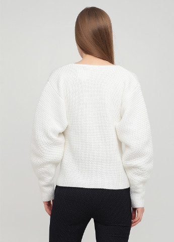 Белый демисезонный джемпер пуловер H&M