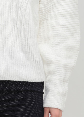 Белый демисезонный джемпер пуловер H&M