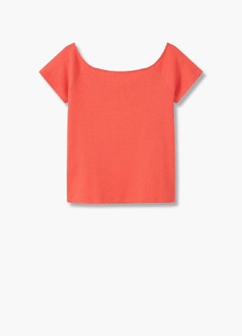 Оранжевая летняя футболка Mango