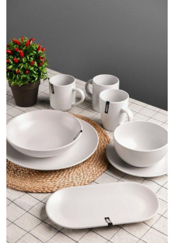 Тарелка суповая Lucca White AR-2920-WM 20 см Ardesto (253615072)