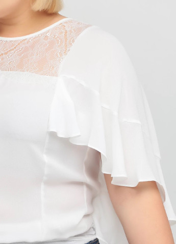Белая летняя блуза Lipsy