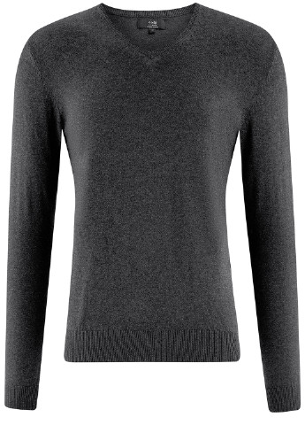 Грифельно-сірий демісезонний пуловер пуловер Oodji