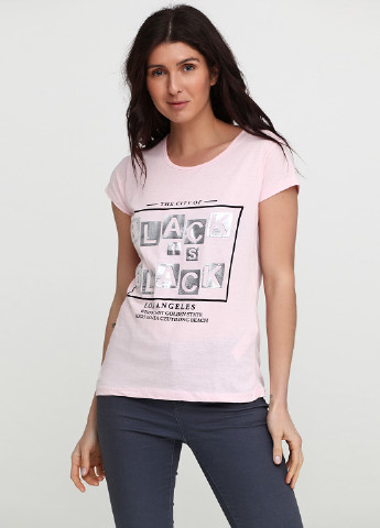 Світло-рожева літня футболка H&B