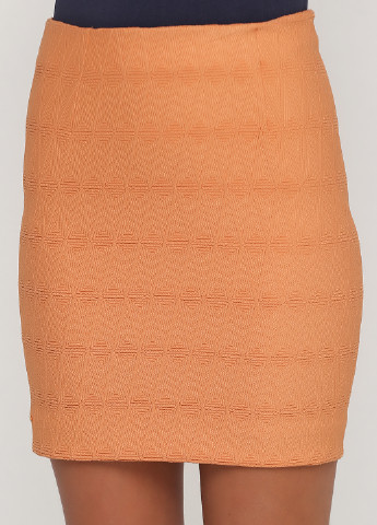 Оранжевая кэжуал с геометрическим узором юбка Supertrash