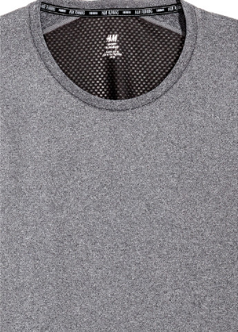Реглан H&M з довгим рукавом меланж темно-сірий спортивний