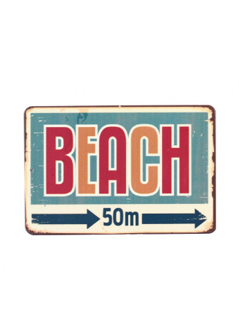Магніт вантажу "Beach"; метал; 10 х 8 см OOTB (215853565)