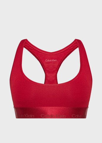 Красный топ бюстгальтер Calvin Klein без косточек трикотаж, хлопок