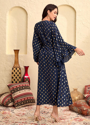 Комбінована кежуал сукня кльош SHEIN колор блок