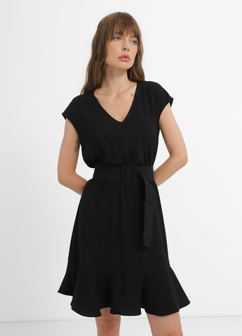 Чорна кежуал сукня Armani Exchange однотонна