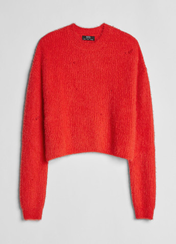 Красный демисезонный свитер Bershka