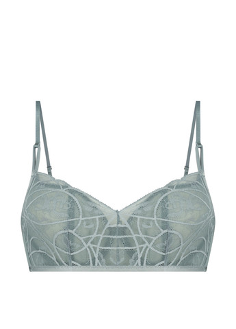 Сіро-голубий бралетт бюстгальтер Hunkemoller з кісточками поліамід