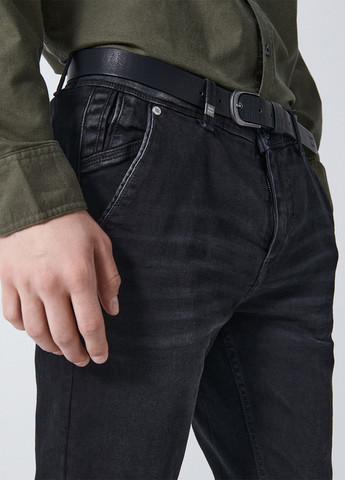 Черные демисезонные слим джинсы Cropp