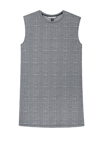 Сіра кежуал сукня Stradivarius в клітинку