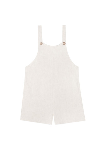 Комбінезон Stradivarius комбінезон-шорти однотонний світло-бежевий кежуал віскоза, льон