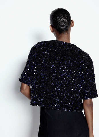 Темно-синя блуза H&M