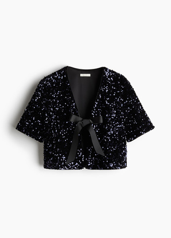 Темно-синя блуза H&M
