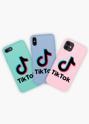 Чехол силиконовый Apple Iphone 8 ТикТок (TikTok) Белый (6151-1389) MobiPrint (219510752)