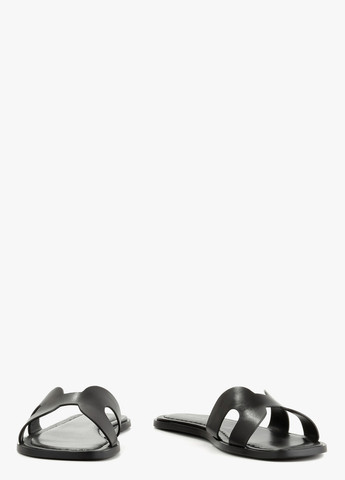 Черные шлепанцы Le'BERDES