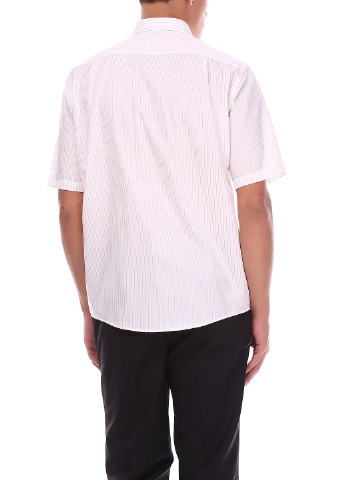 Белая кэжуал рубашка Casa Moda с коротким рукавом