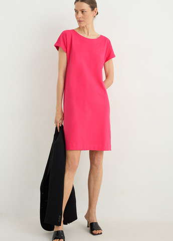 Рожева кежуал сукня C&A однотонна
