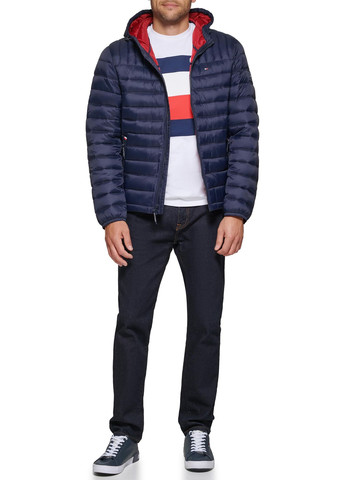 Темно-синяя демисезонная куртка Tommy Hilfiger