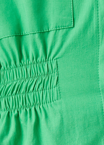 Комбинезон KOTON комбинезон-шорты однотонный зелёный кэжуал хлопок