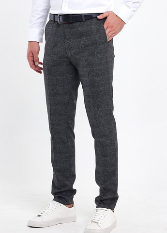 Серые кэжуал демисезонные прямые брюки Trend Collection
