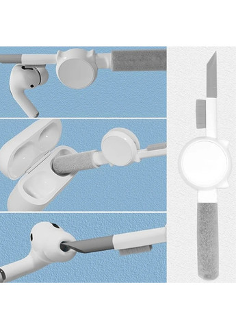 Набор для чистки клавиатуры и наушников 10 в 1, 12,5х5,5х2 см TV-magazin (293107079)