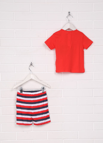 Красный летний комплект (футболка, шорты) Kiabi