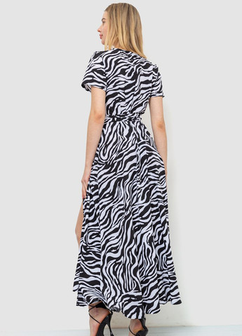 Черно-белое кэжуал платье на запах Ager зебра