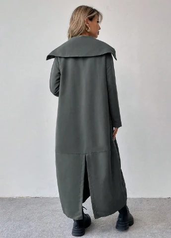 Плащ SHEIN на пуговицах демисезон (340109094)