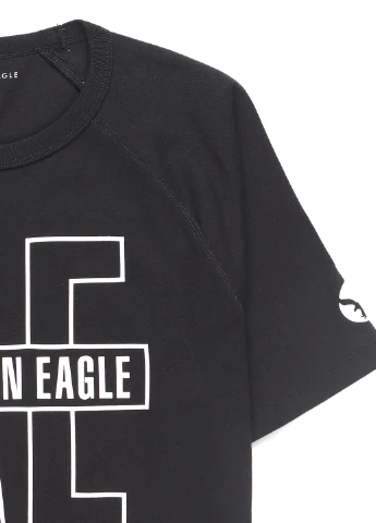 Черная футболка American Eagle