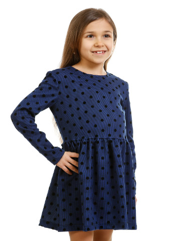 Синее кэжуал платье Kids Couture