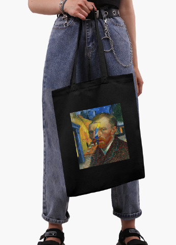 Еко сумка шоппер Вінсент Ван Гог (Vincent van Gogh) на блискавці (9227-2968-BKZ) MobiPrint (236265368)