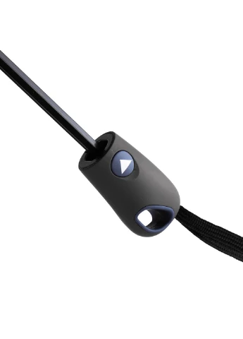 Чорна жіночий складаний парасолька напівавтомат 97 см Eterno (194317517)
