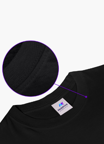 Чорна демісезон футболка жіноча контурний мінімалізм (contour minimalism) (8976-1788) xxl MobiPrint